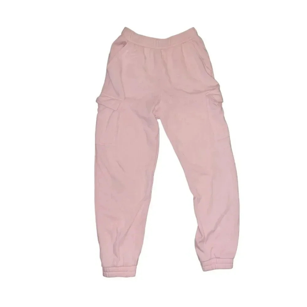Universal Thread Women's Pink Cargo Jogger Pants Size M Casual Relaxed Fit
